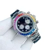 Herren-Diamantuhr Rainbows Designer-Uhren von hoher Qualität für Männer Mechanische Montre de Luxe 40-mm-Faltschließe Wasserdichte Herrenuhren Herren-Armbanduhren