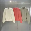 Fog New Round Neck Sweater Men's Double Line Loose Solid Color Simple High Street Casual Couple Trendy Brand Instagram Classic Bottom