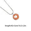 Pendant Necklaces Modern Stainless Steel Circle Necklace Choker Neck Jewelry Suitable For Fashionable Looks F19D