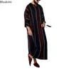 Ethnic Clothing 2023 Muslim Men Abaya Arabic Islamic Loose Shirt Robe Jubba Thobe Print Saudi Arab Middle East Male Vestidos