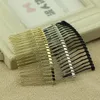 Kopfbedeckung Haarschmuck 100 Stück 20 Zähne Roségold Farbe Schwarz Metall Haarkamm Clips für DIY Hochzeit Braut Kopfschmuck Zubehör Frauen Schmuck 231204