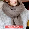 Scarves Winter Women Warm Knitting scarf Triangle Scarf Leather Strap Buckle Solid Colour Bohemian Shawl for Ladies Christmas Gift 231204