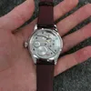 Zegarek mikro wirnikowy zegarek na rękę Męsk rotorowy Tianjin ruch ST6497 Prosty wodoodporny stal nierdzewna 44 mm vintage Drop