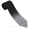 Bow Ties Silver Glitter 3D Printing Tie 8cm bred polyester slips skjorta tillbehör festdekoration