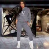 Designer-Sets für Damen-Trainingsanzüge, Herbst und Winter, Übergröße, Sport-Sweatsuit, zweiteilige Damen-Outfits, hochwertige, mit Buchstaben bedruckte Trend-Jogginganzüge-Sets