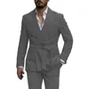 Ternos masculinos dv055 personalizar terno 2 peças cinto estilo conjunto noivo homem casual smoking para casamento (calças blazer)