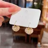 Charm Romantic Flower Clusters Dingle Earring For Women Sweet Temperament CZ Flower Drop Earring 2023 New Fashion Elegant Girl Jewelry R231204