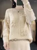 女性用セーターソフトカシミアニットプルオーバー長袖ルーズスタイル高品質NJ01 2023ファッション