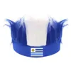 Party Decoration Sports Game Event Accessories Argentina Kroatien Marocko Frankrike Wig Band National Flag Banner Hairband With of Country Color