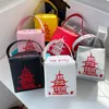 Sac à emporter nouveau Style chinois créatif chaîne en Pu femmes sacs à main messager personnalité tour impression dames sacs à bandoulière 255B