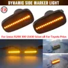 2st LED Side Marker Light Turn Signal Lamp för Toyota Land Cruiser Prius Kluger Wish Altezza Crown Lexus IS200 / IS300 LS430
