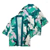 Abbigliamento etnico da 3 a 14 anni Kimono per bambini Costumi tradizionali giapponesi Ragazzi Ragazza Stampa floreale Haori Giacca cardigan Abbigliamento da spiaggia per bambini