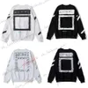 Offs White Hoodie Designer Mens Fashion Hoodies Finger Print Ow Marque Sweat à capuche Oversize Unisexe Ow Hoodie Offs Hoodie 875 14 189