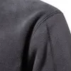 Sweats à capuche pour hommes Sweatshirts AIOPESON Marque Qualité Épaissir Veste polaire chaude pour hommes Zipper Neck Pull Sweat Soft Shell 231204