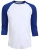 Ternos masculinos b83506 moda 2023 verão outono masculino o-pescoço algodão camiseta casual 3/4 manga tshirt raglan camisa