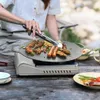 Spisar 29 30 33 36cm non Stick BBQ GRILL PAN Korean grillplatta Meat Pot Plancha Para Cocinar Outdoor Camping Bakeware Fry 231204