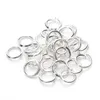 1000pcs smyckekontakter silver pläterade 5mm hoppringar fynd diy smycken30202020