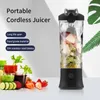 Liquidificador portátil, liquidificador para shakes e smoothies, liquidificadores de tamanho pessoal, com misturador de suco de frutas recarregável USB, máquina de espremedor elétrico, eletrodomésticos de cozinha