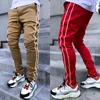 Pantalones de hombre Mannen Geladen Sport Dragen Longpants Jogger Schoen Reflecterende Willekeurige Man