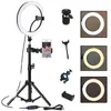 Selfie LED Ring Fotografia Fotografia LED Lampa z opcjonalnym uchwytem mobilnym Montaż Statyw Statyw Ringlight for Live Video Stream