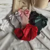 Chaussettes pour enfants Chaussettes pour bébés filles Automne Enfant en bas âge Big Bow Genou haut Long Doux Mignon Enfants Chaussette de Noël Coton Rouge Nouveau-né Socken pour 0-5 ans R231204