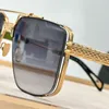 2023 Säsong The Dawn Designer Nya solglasögon Mens och Women's Gold Grey Frame Dawn Fashion Solglasögon