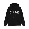 Designer Luxury Celins Classic Knitted hooded autumn and winter letter print loose and thickened fleece 450g hoodie simple and high-quality 2023 new