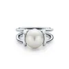 Европейский бренд, позолоченное кольцо HardWear, модное жемчужное кольцо, винтажные подвески, кольца для свадебной вечеринки, ювелирные изделия на палец, размер 6-8253J