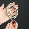 Strand Ethnic Style Mini Star Moon Bodhi Armband Multi Circle Pärlor Vintage Halsband Ruyi Simple Women's