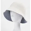 Chapeau d'été à large bord pour femmes, tricot, Double face, seau plat, pliable, Protection contre le soleil et la plage, 230920