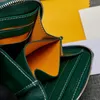 Holders Mini Fashion Matignon Card Holders Zipper Wallet Women's Mens Coin Purses Luxury Cardholder Designer Väskor Gift äkta läder Sho