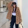 Yeni Kadınlar Kış Sıcak Ceket Polar Coat Tasarımcı Fermuar Fermuar Gevşek Pamuklu Peluş Peluş Kapşonlu Luxurys Hoodie Yün Kürk Baskılı Baskılı Kapşonlu Büyük Boy 3xl