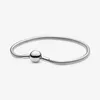 New Moments Bracciale in argento sterling 925 classico elegante con catena a forma di serpente, adatto per autentico fascino europeo ciondola per le donne Moda fai da te Jewel188o