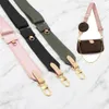 Luxury Adjustable Shoulder Bag Straps Coin Purse Metal Button Handbag Strap Famous Brand Replacement Bag Strap for Crossbody Bag 22752