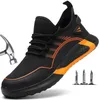 Bottes Chaussures de sécurité de travail légères pour homme chaussures de sécurité de sport respirantes bottes de travail S3 Anti-écrasement Anti-erçage 231202