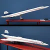 Литая под давлением модель 10318 Airbus Concorde Building Kit, первый в мире сверхзвуковой авиалайнер, модель космического челнока, обучающая игрушка для детей 231204