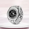 Horloges Ring Horloge Verkopen Creatieve Legering Shell Vinger Ronde Wijzerplaat Paar Mannen En Vrouwen Relogios Masculinos De Luxo Origineel