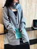 Damen-Strickjacke, entspannt, luxuriös, einfarbig, lange Strickjacke mit Schal, koreanischer Stil, V-Ausschnitt, lockere Pulloverjacke, Lazy Casual Vibes