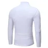 Men's Sweaters Autumn Winter Mens Thin Thermal T-shirt Half-collar Bottoming Slim Warm Cotton High-necked Long-sleeved