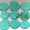 5pcs Turquoise Slab turquoise stone cabochon card slab form Veins flat nuggets bead finding 30-100mm4 high quality281W