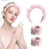 Headwear Hair Accessories 3Pcs Fashion Microfiber Washing Wristbands Scrunchies Puffy Headband Spa Bubble Headband for Washing Q231204