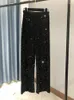 Women's Pants Circyy Y2k Woman Elastic Waist Sequins Wide Leg Trousers Shiny Full Length Straight Female High Street 2023 Fashion