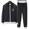 2 Men's Tracksuits Designer Mens tracksuit Luxury Men Sweatsuits Long sleeve Classic Fashion Pocket Running Casual Man Clothes Outfits Pants jacket two piece #011
