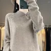 Women's Sweaters Autumn And Winter Chinese Style Wind Collar Wool Sweater Ladies Pullover Retro Embroidery Bottoming Cashmere Top.