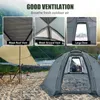 Tents and Shelters TOMSHOO 13.4 x 6.9 Feet Camping Dome Tent for 4 6 Persons Outdoor Waterproof with Stove Jack Family 231204