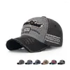 Ball Caps Four Seasons Distressed Baseball For Men Cotton 55-60cm Adjustable Color Block Patchwork Sports Hats Male BQ0589