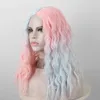 yielding New wig color gradient fashion medium length curly hair Halloween Christmas themed wig