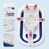 Baignoires Sièges né Réglable Baignoire Oreiller Coussin De Siège En Forme De Croix Anti-dérapant Bébé Filet De Bain Tapis Enfants Baignoire Douche Berceau Siège De Lit 231204