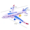 Aircraft Modle Children Airplane Toy Electric Plane Model with Flashing Light Sound Assembly for Kids Boys Birthday Gift 231204