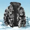 Felpe con cappuccio da uomo Felpa con cappuccio calda 2023 Giacche invernali Uomo Zip-up in pile Cappotto maschile Imbottitura mimetica Parka Abbigliamento Giacca a vento Capispalla